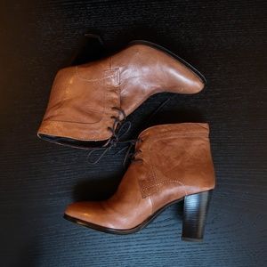 PAOLA FERRI / Leather Ankle Boots